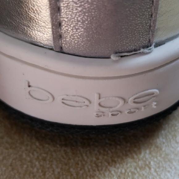 Bebe Silver Retro Charlane Sport High-Top Sneakers Size 9 - Picture 11 of 16